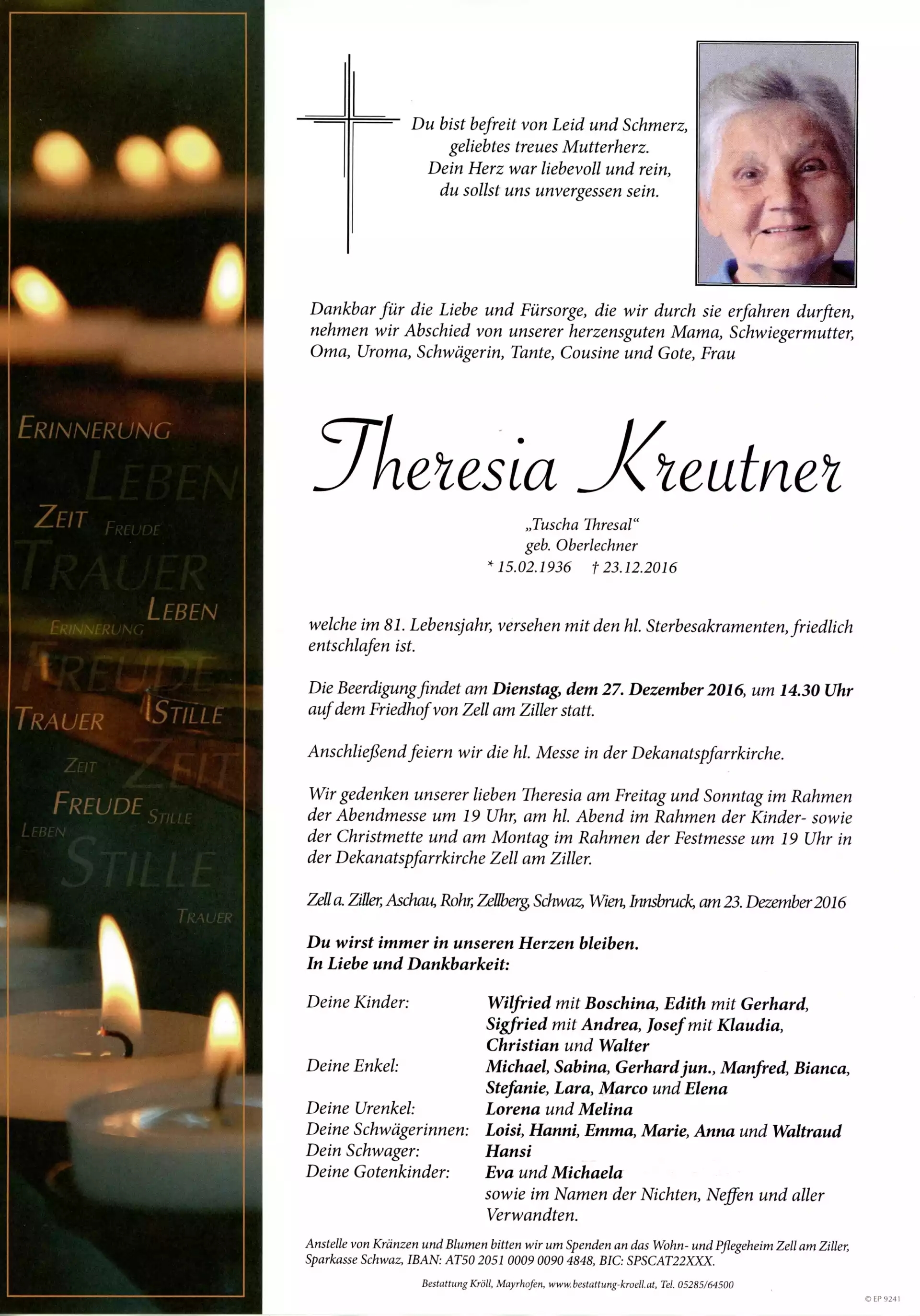 Parte von Theresia Kreutner